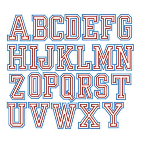 jersey lettering font