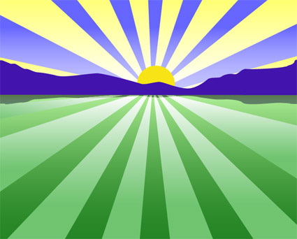 Vector Graphics Sunset