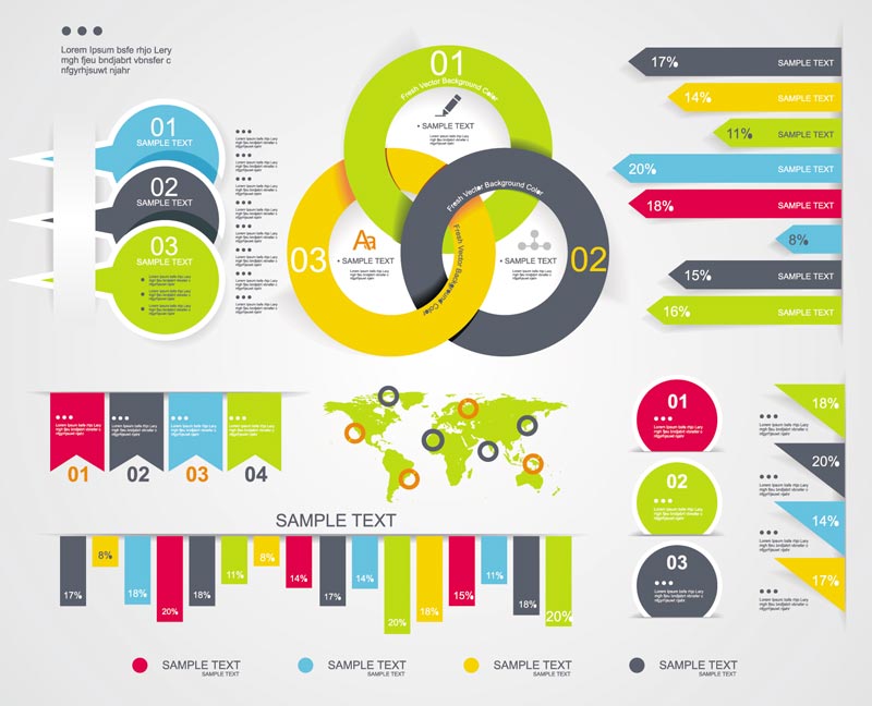 Vector Infographics Statistics Timeline