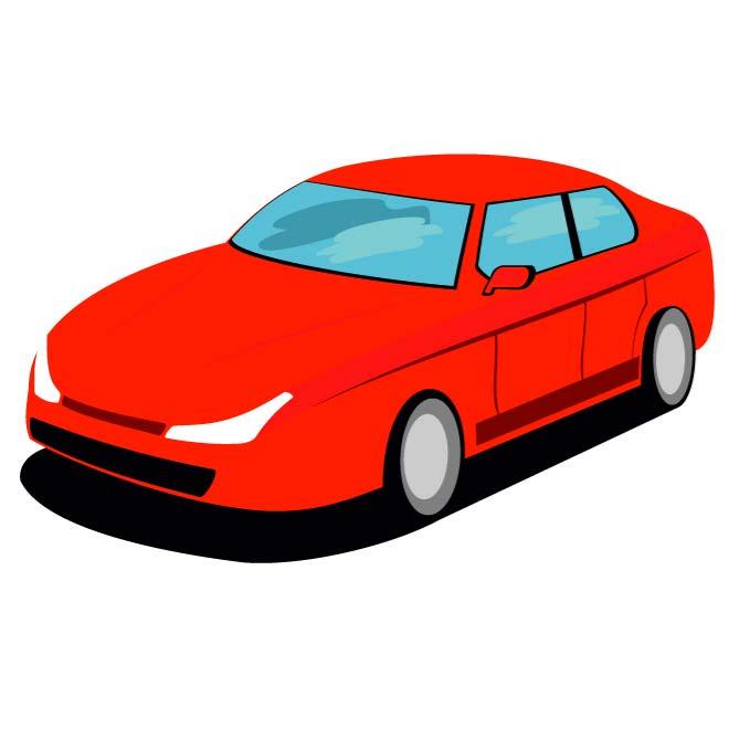 Vector Red Car