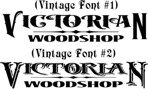 Victorian Sign Lettering Fonts