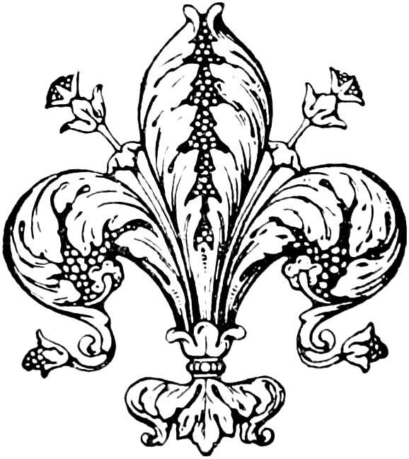 Vintage Fleur De Lis Clip Art