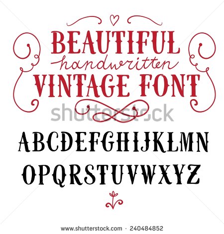 Vintage Hand Lettering Fonts