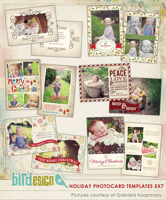 Vintage Holiday Card Templates