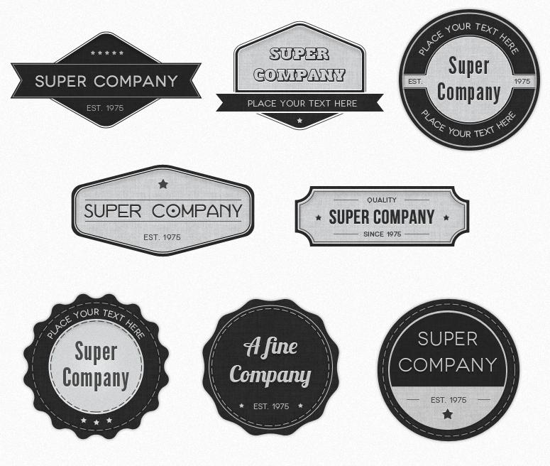 Vintage Logo Badges