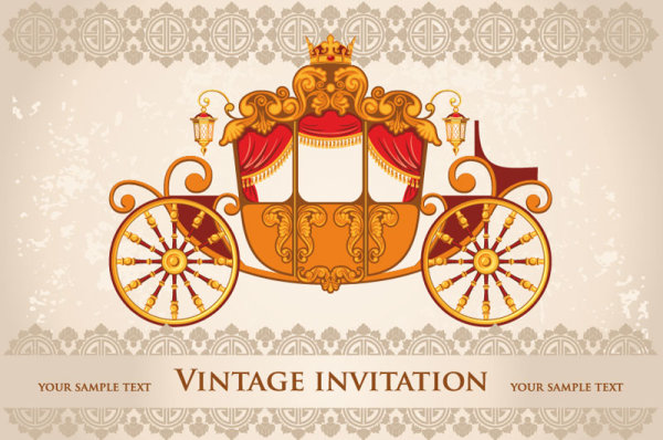 Vintage Vector Invitation Vintage Vector Invitation