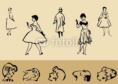 Vintage Vector People