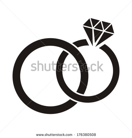 Wedding Ring Clip Art Black and White