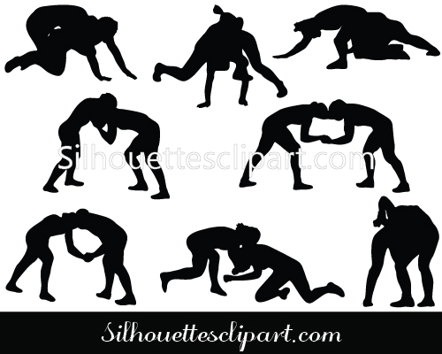 free wrestling vector clip art - photo #24