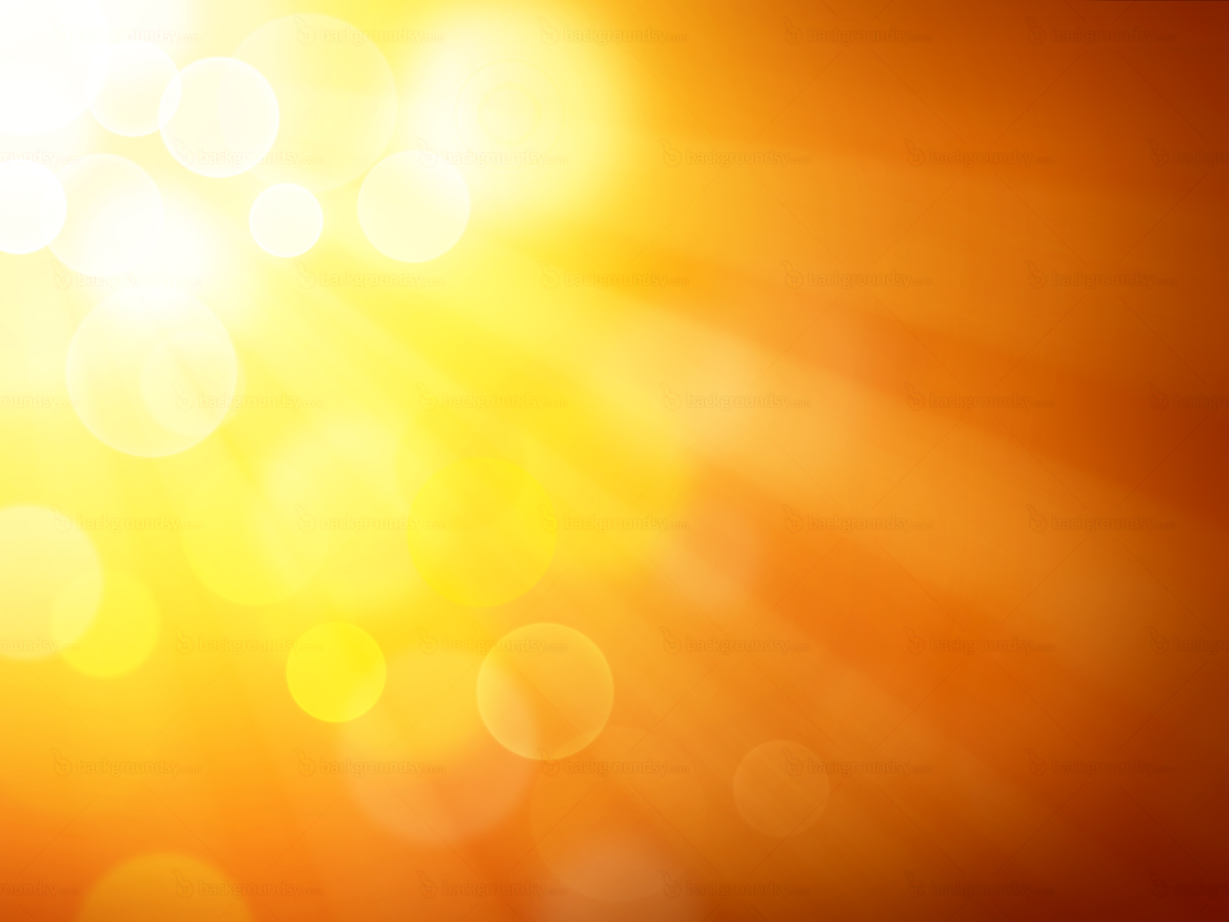 Yellow-Orange Sun Rays Background