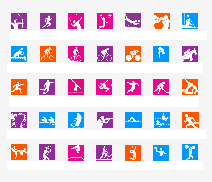 2012 London Olympics Sport Icons