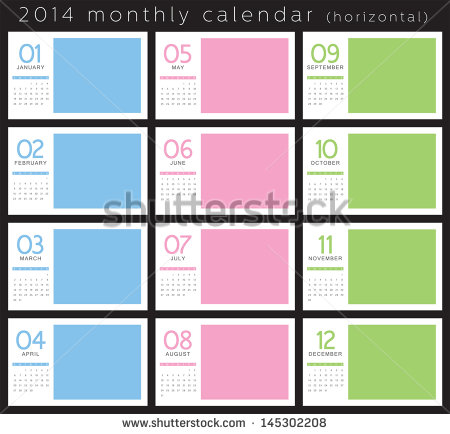 2014 Monthly Calendar