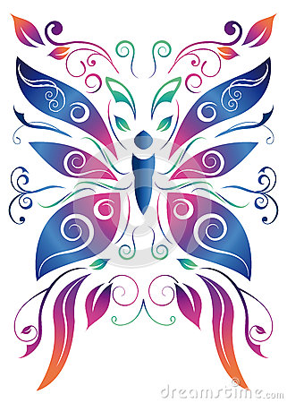 Abstract Butterfly Design