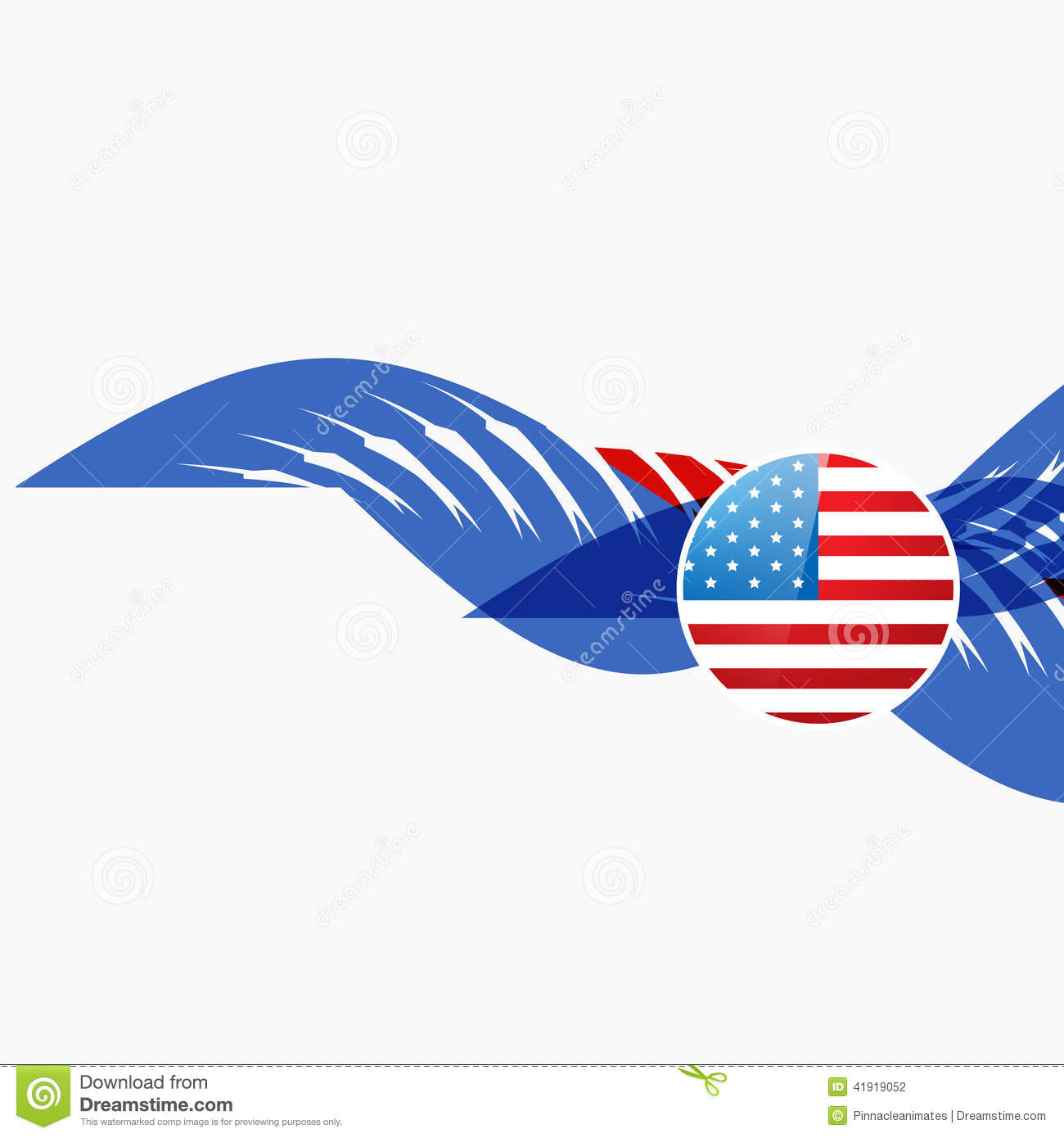 American Flag Design Vectors