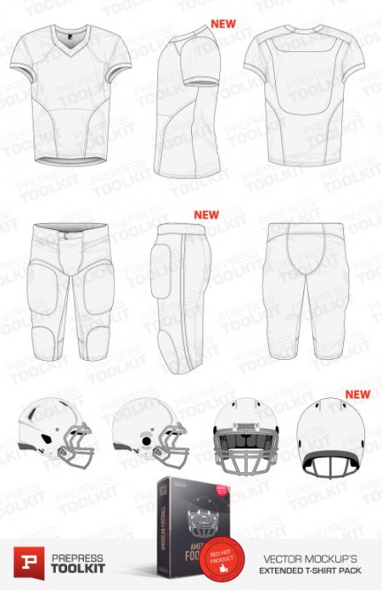 American Football Jersey Template