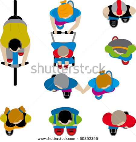 Birds Eye View Person Clip Art