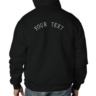 Black Pullover Hoodie Template