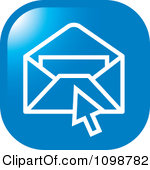 Blue Email Envelope Icon