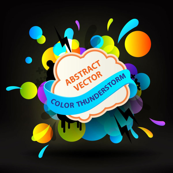 Bright Color Banner Vector Graphics