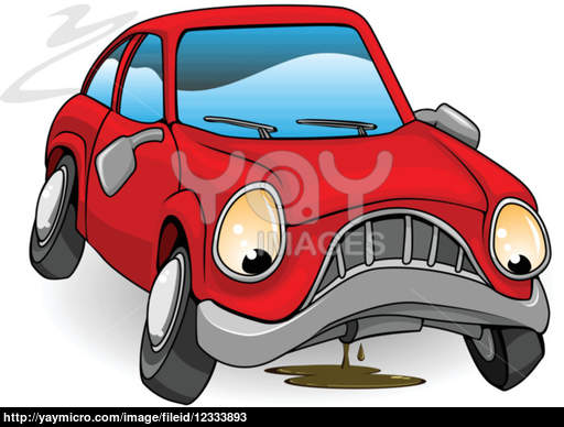 Broken Down Car Cartoon