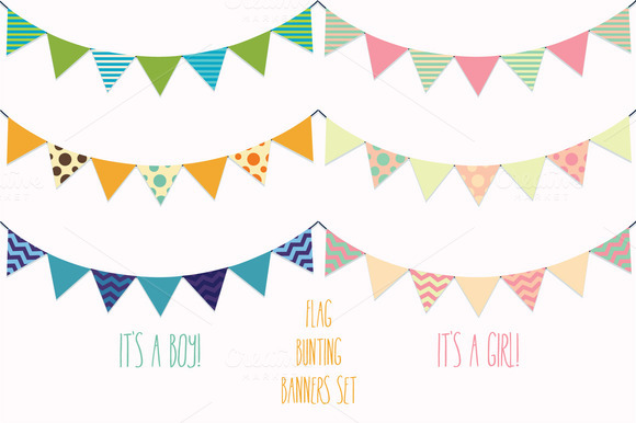 Bunting Banner Clip Art Vector