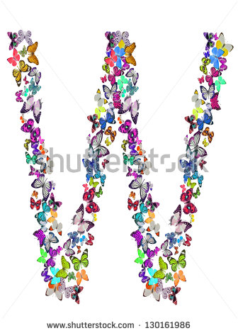 Butterfly Letter Fonts Alphabet