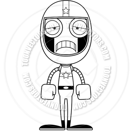 Car Driver Clip Art Black and White