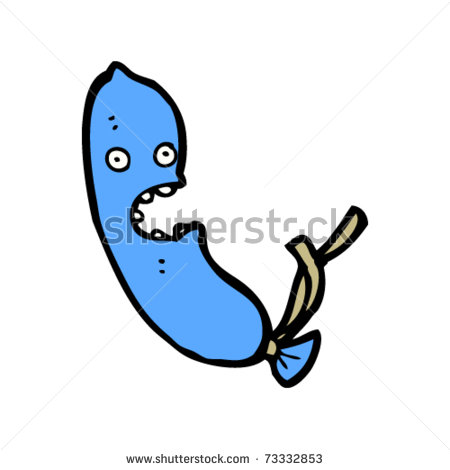 Cartoon Blue Balloon Vector