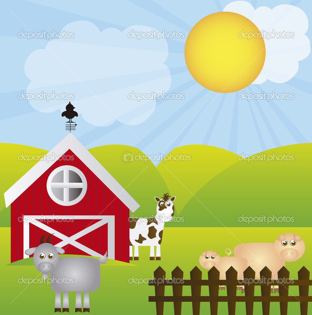Cartoon Farm Animals