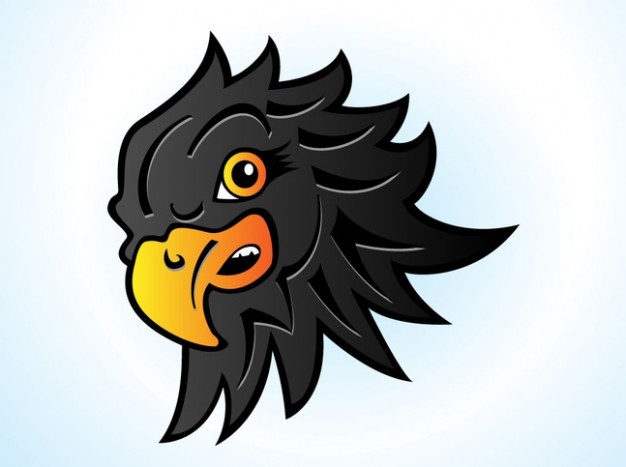 Cartoon Hawk Head