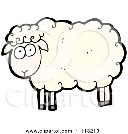 Cartoon Sheep and Lamb Clip Art