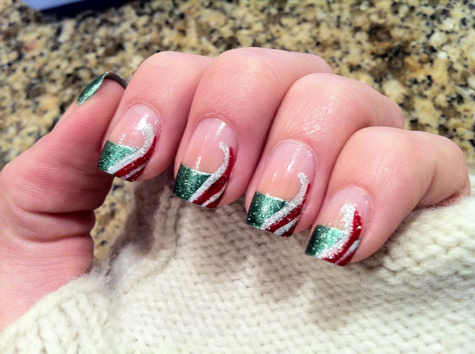 Christmas French Tips