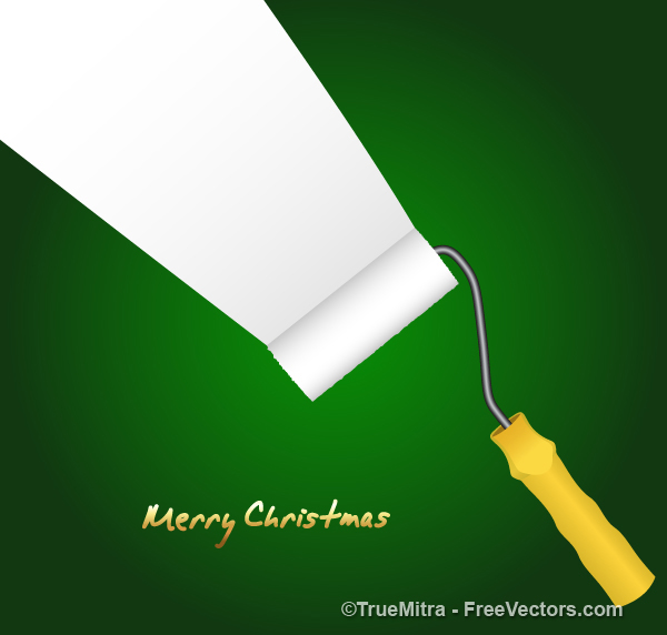 Christmas Images with Paint Rollers
