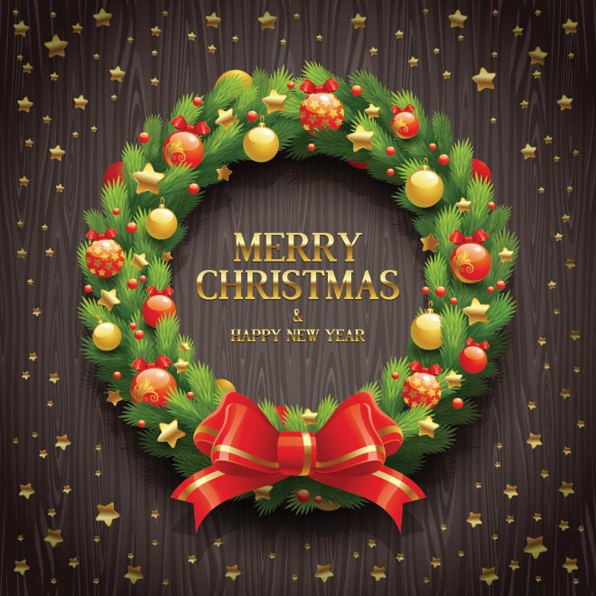 Christmas Wreath Vector Free