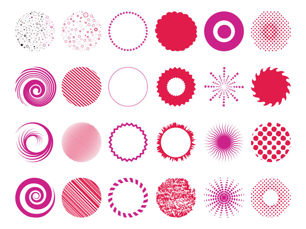 Circular Sun Designs Patterns