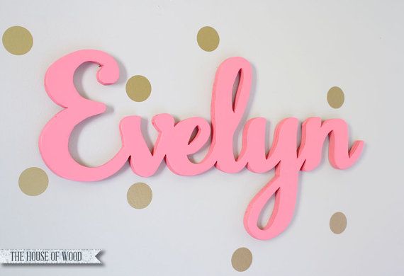 Custom Wood Name Sign