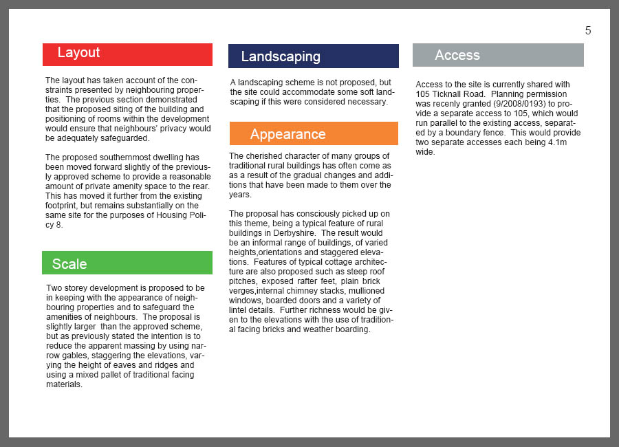 Design and Access Statement Example