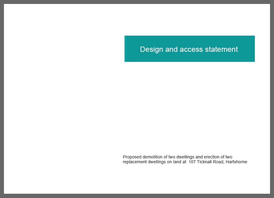 Design and Access Statement Example