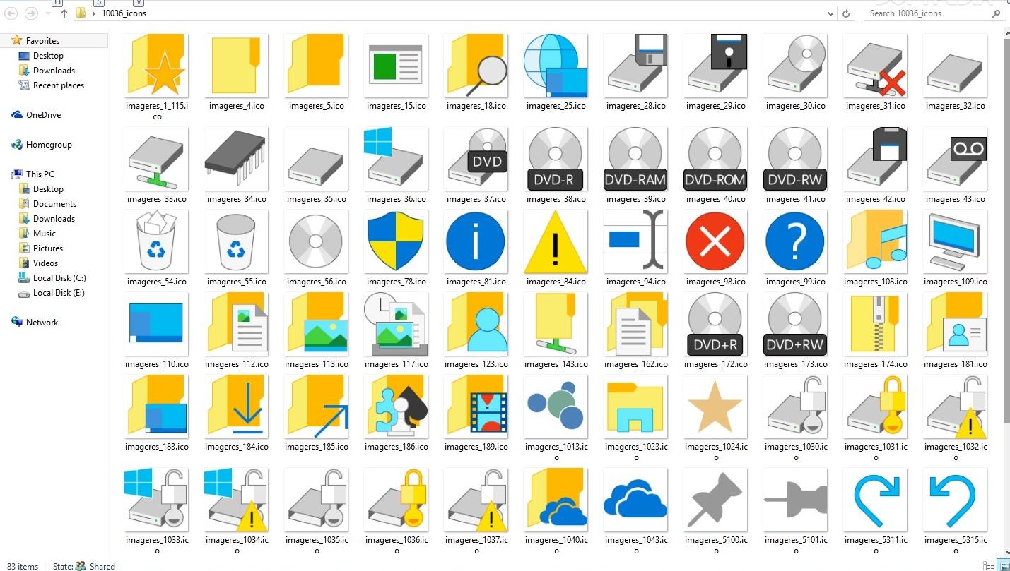 Download Windows 10 Icon Set