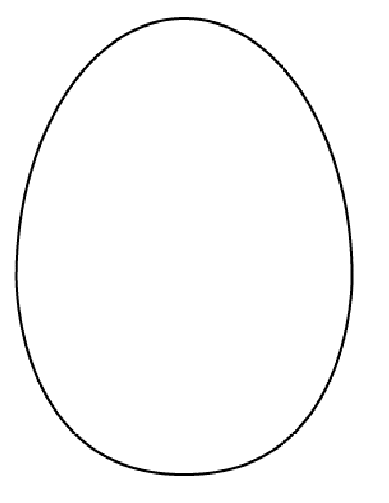 Easter Egg Shapes Templates