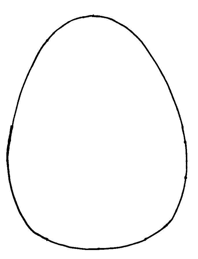 Easter Egg Template Printable