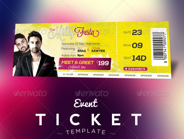 Event Ticket Template Free Download Event Ticket Template Free Download