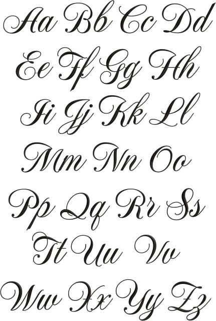 fancy letter a fonts