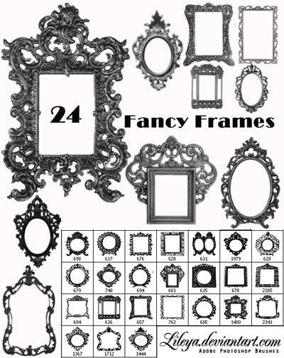 Fancy Photoshop Frame Brushes