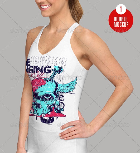 Female Tank Top Mockup