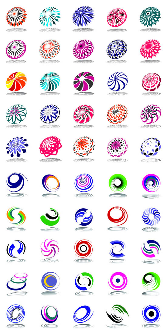 Flag Circle Logo Flag Circle Logo