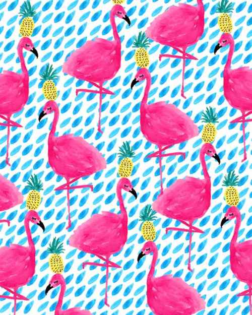 Flamingo and Pineapples Tumblr