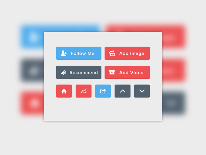 Flat Design UIButton