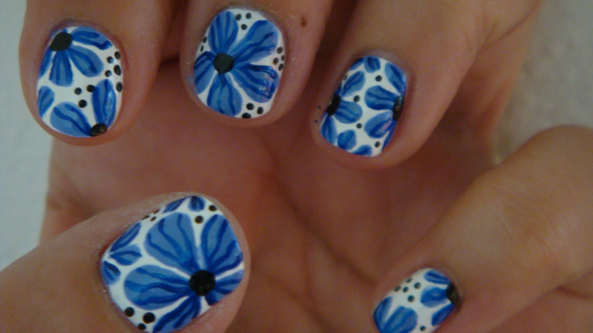 Flower Nail Art Design Tutorial