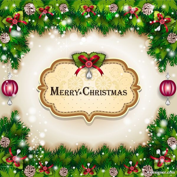 Frame Free Christmas Pine Needles Frame Free Christmas Pine Needles